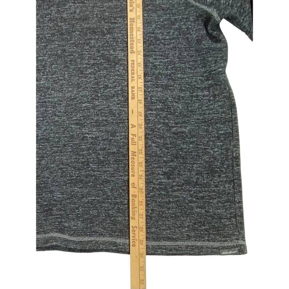 Eddie Bauer Mens Sweater Size 2XL Heathered Charcoal Grey 1/4 Zip - Picture 6 of 7